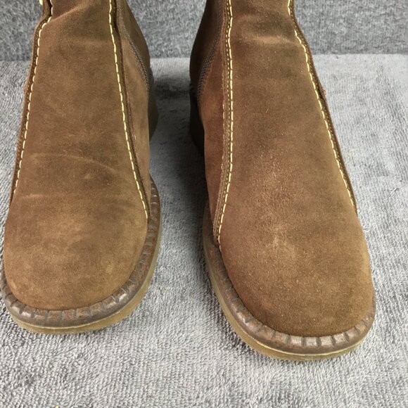 La CANADIENNE Brown Suede Ankle Boots Size 7.5 M - Picture 8 of 13